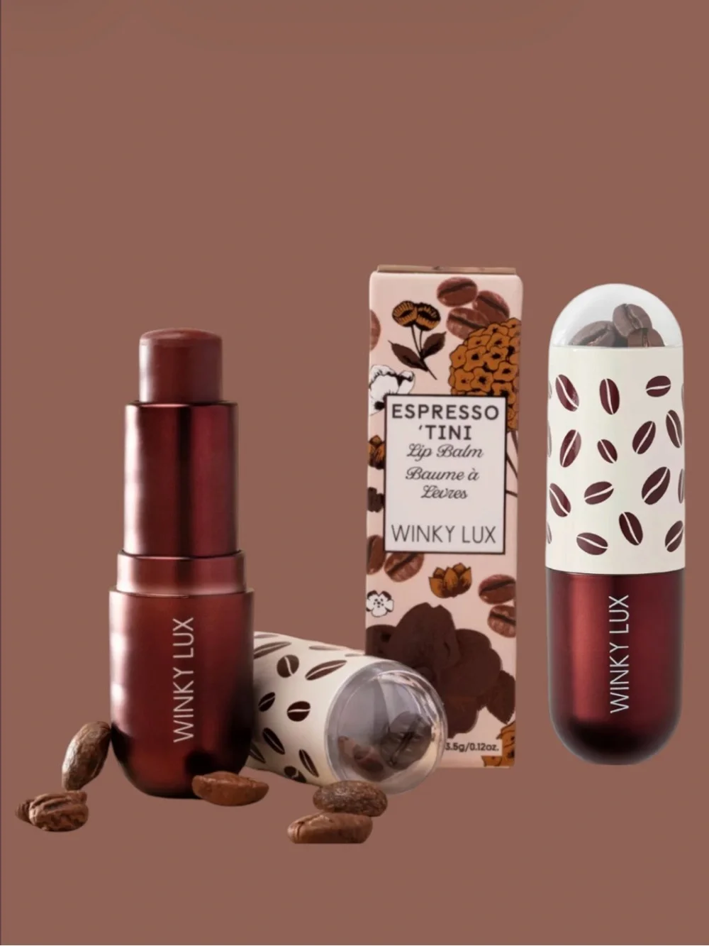 WINKY LUX Espresso 'Tini Lip Balm — nude brown tint